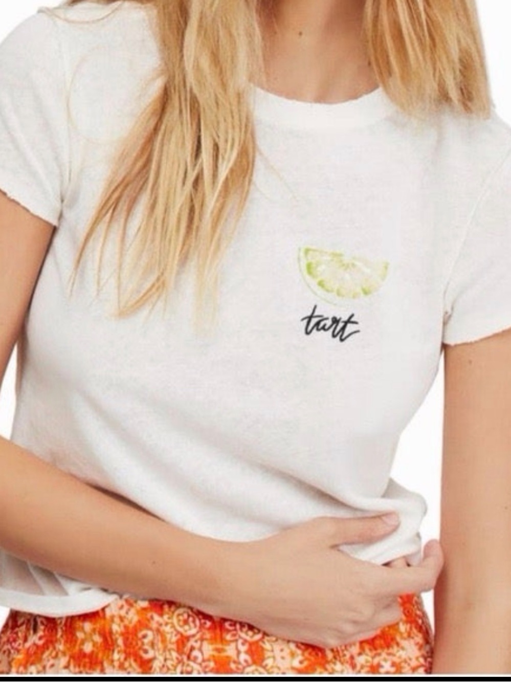 🍋🟩We The Free Tart Lime Slice Graphic Tee Medium 🍋🟩